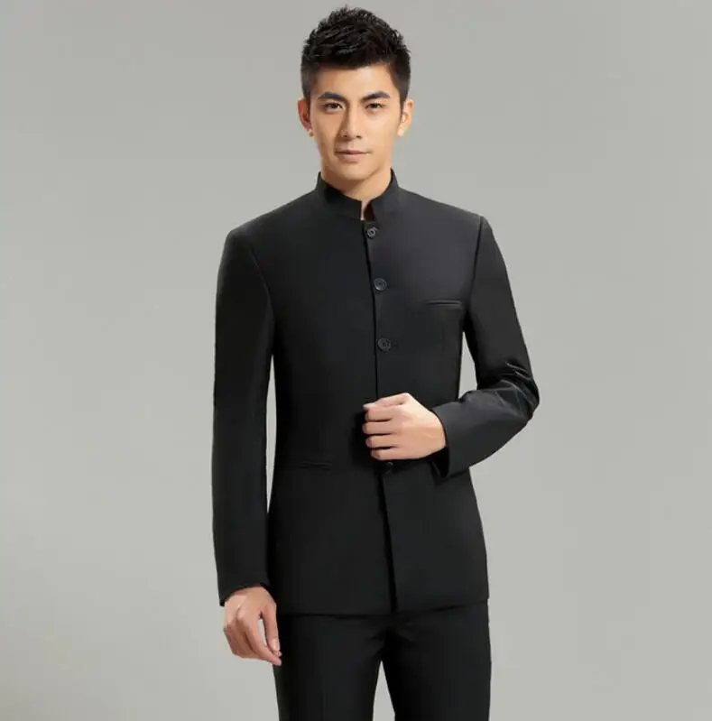 Traje cuello mao hombre Imagui