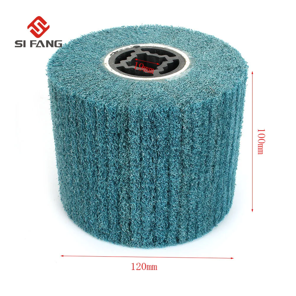 Grit 80/120 Non Woven Wire Drawing Grinding Wheel Nylon scouring pad