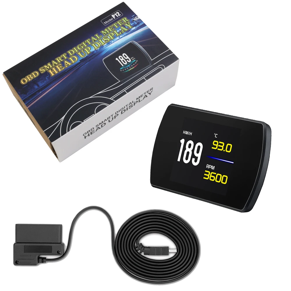 

P12 5.8 TFT OBD Hud Head Up Display Digital Car Speed Projector On-Board Computer OBD2 Speedometer Windshield Projetor