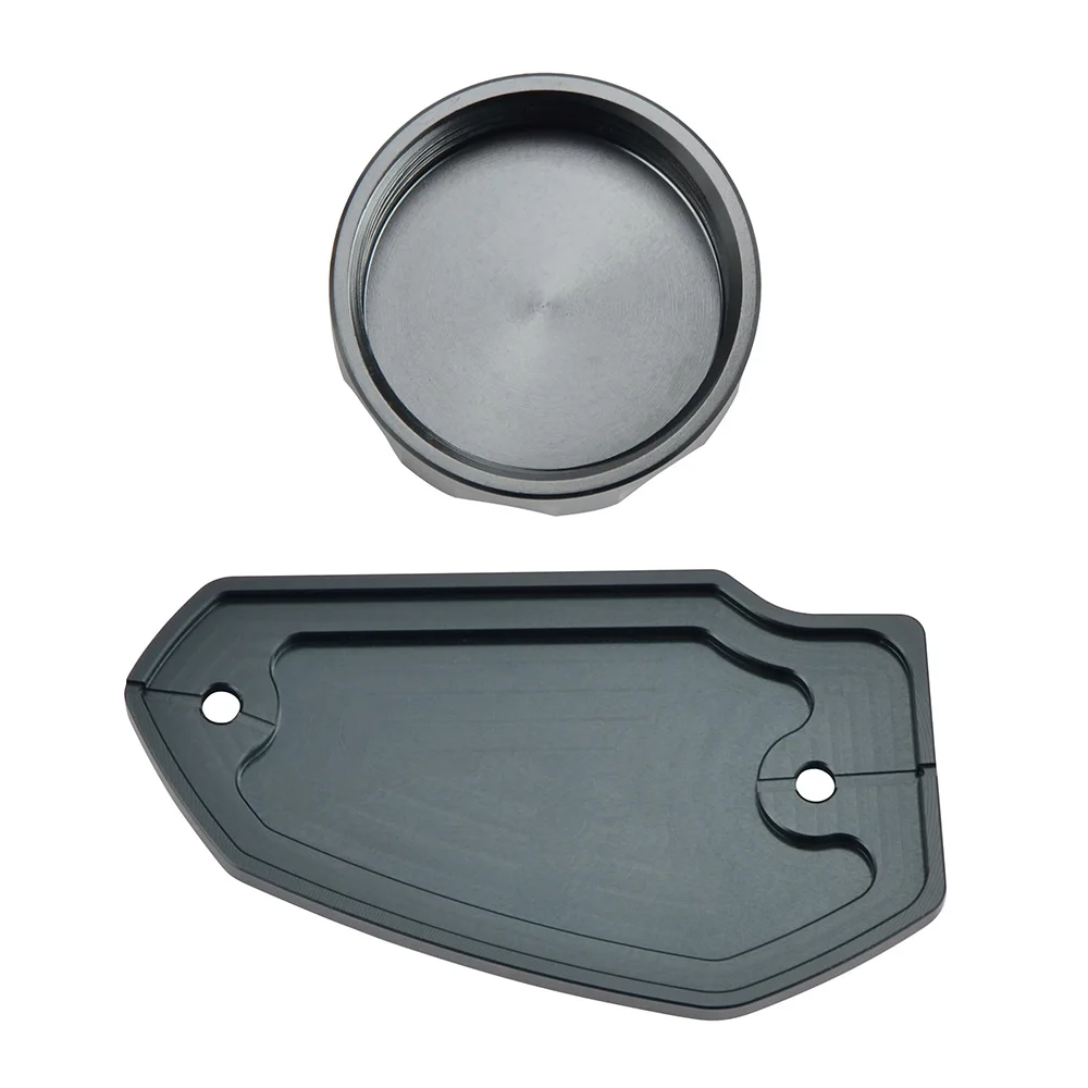 H2CNC Front Rear Brake Master Cylinder Reservoir Covers Caps Cases For KAWASAKI Ninja 400/R 2011-2018 Z650 2017-2018 VERSYS1000 2015-2018