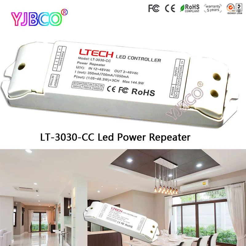 LED контроллер lt-3030-cc LED cc Мощность повторителя (усилитель) для Светодиодная лампа DC12-48V вход; CC 350/700/1050ma 3 в 1 * 3ch выход