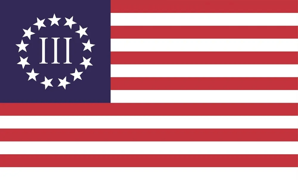 Betsy Ross Nyberg III Flag 3 Percent Three Poly Nylon House decoration