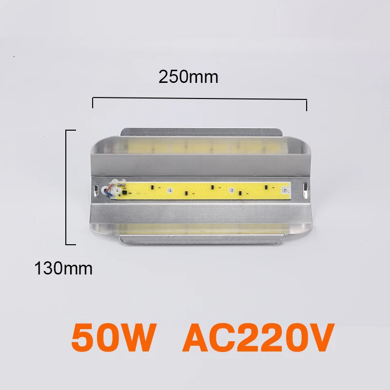 Светодиодный прожектор светильник 20 Вт 30 Вт 50 Вт 80 Вт IP67 Водонепроницаемый AC 220V Высокая Мощность початка чип высокой люмен светодиодный проектор поиск светильник для гаража война - Испускаемый цвет: AC220V 50W