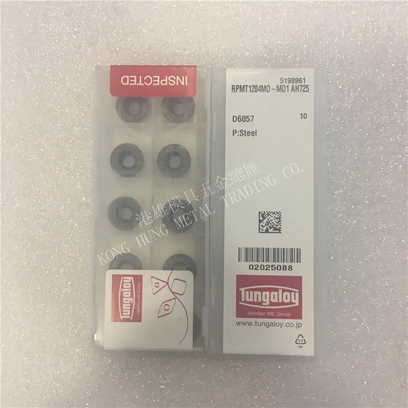 RPMT1204MO-MO1 AH725 Original Tungaloy Carbide Inserts Milling Lathe Tools 10Pcs/Lot | Инструменты