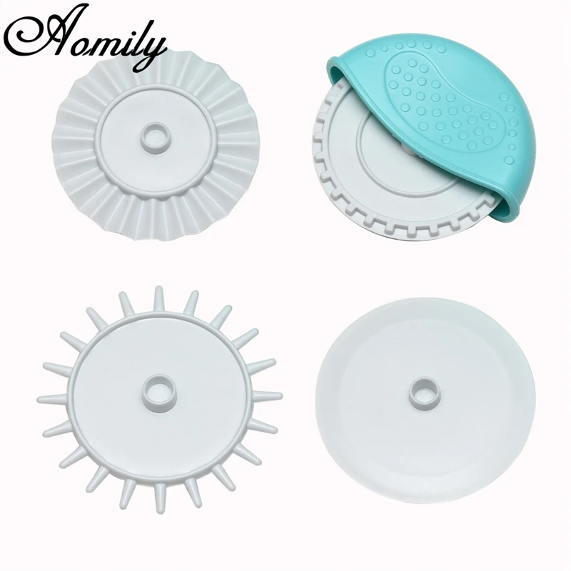 Aomily 4 шт./компл. роликовые шпильки Fondant ribber Cutter Embosser Set Impression Rolling Pin кондитерский