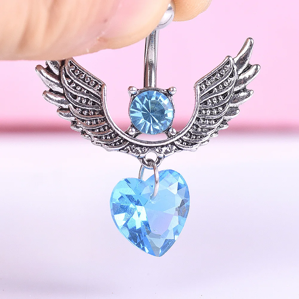 Кольцо для пирсинга живота Ombligo Bijoux кольцо пупка с ярким драгоценным камнем