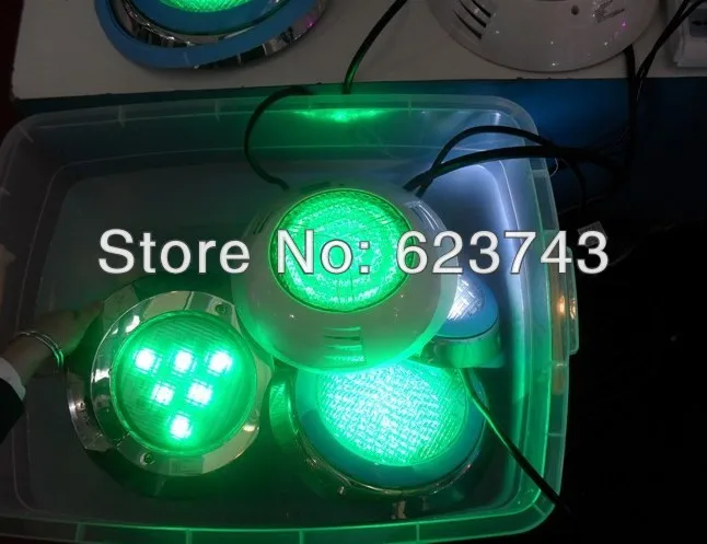 5 unids par56 RGB LED Piscina luz 24 W 351led fuente lámpara subacuática IP68 luz de la piscina ac12v + control remoto