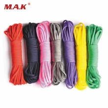6 цветов 25/50/100ft Paracord 550 парашютный шнур веревка Стандарта Mil Тип III 7 стенд страховочный трос Открытый Кемпинг Альпинизм