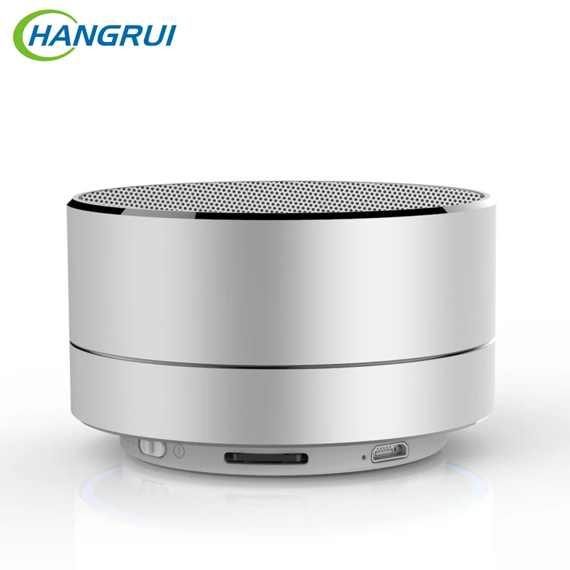 

Hangrui A10 Wireless Bluetooth Speaker Aluminum Alloy LED Portable Mini Soundbar Hands Free Speakers Support TF Card AUX Cable