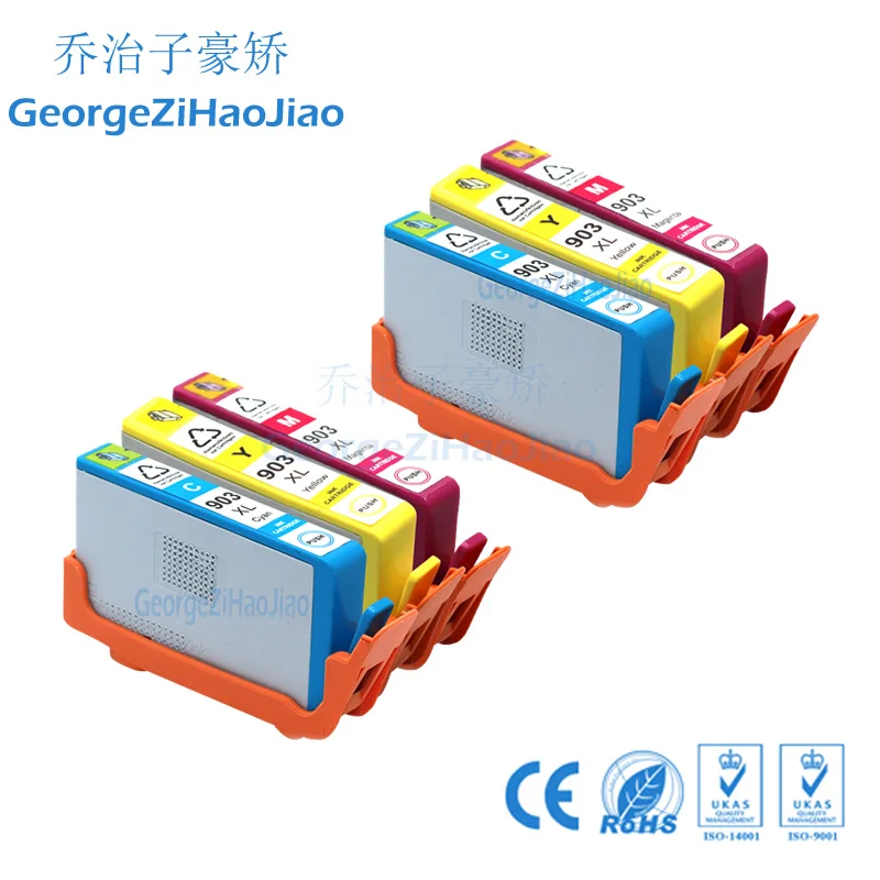 

903XL 2XCMY Compatible for HP 903 903 XL Ink Cartridge for HP903 903xl for Officejet Pro 6975 6970 6950 6960 Printer