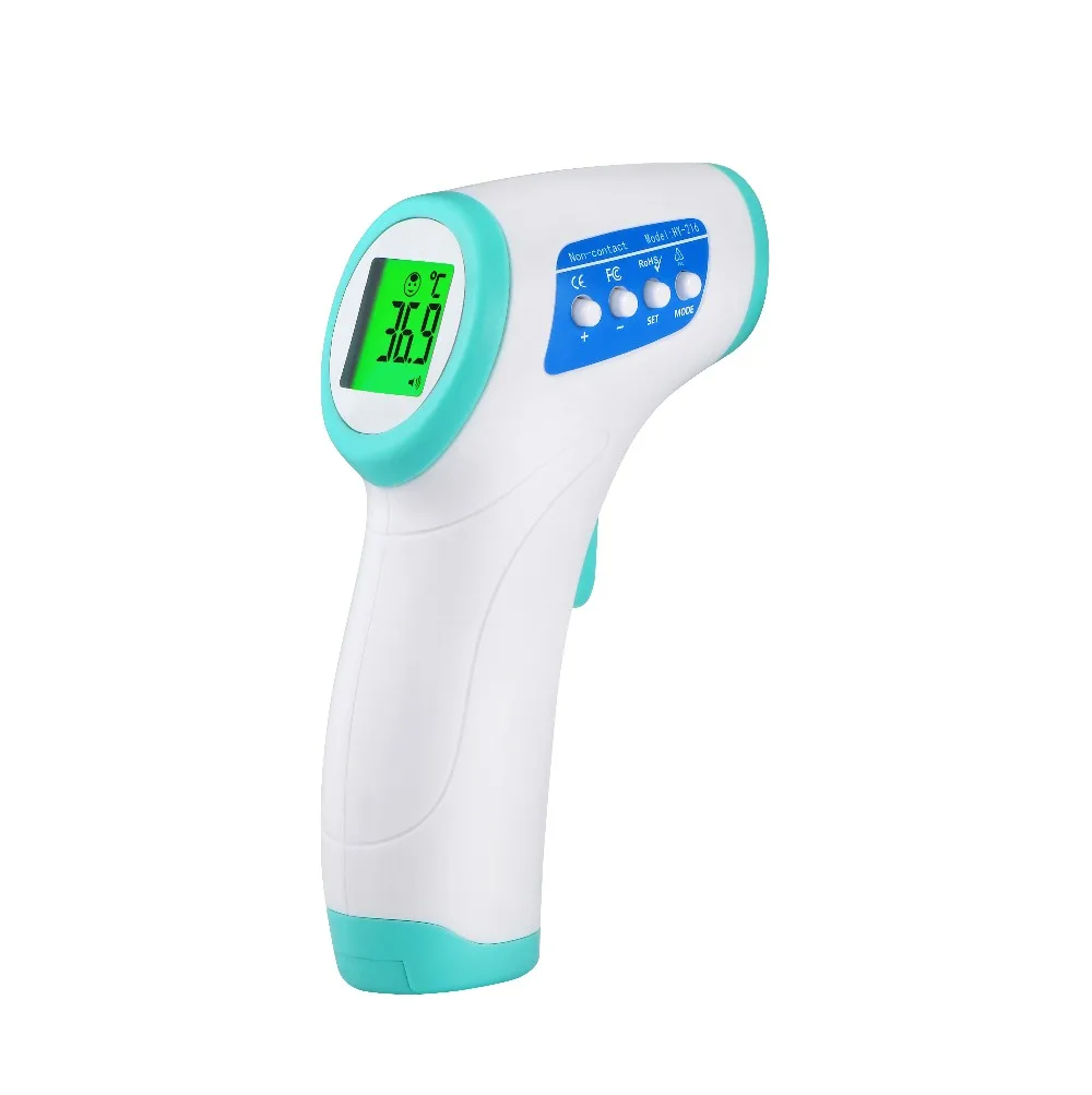 Новинка года детские Инфракрасный термометр бесконтактный ЖК-дисплей цифровой термометр, электронный Лоб тела ИК датчик температуры инструменты - Цвет: Green