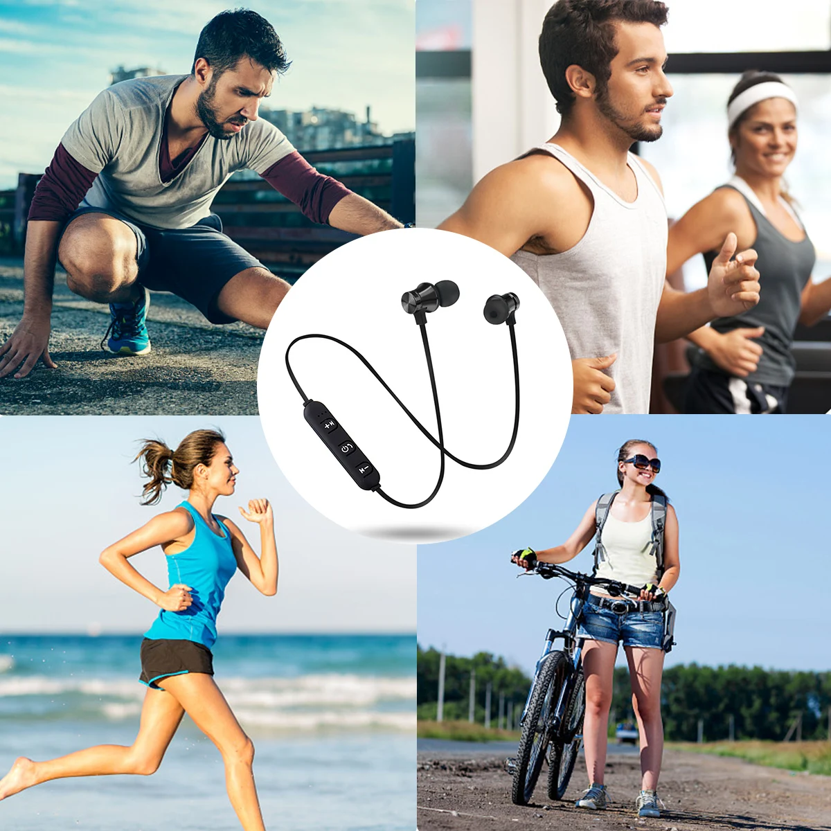 Bluetooth наушники S8, беспроводные наушники с шейным ремешком, MP3, музыкальная игра, видео гарнитура, водонепроницаемые спортивные наушники с микрофоном