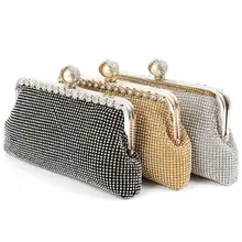 Модные золотые роскошные бриллианты сумки с одной цепочкой ежедневные клатчи ручные вечерние сумки Свадебный Кошелек для свадьбы, вечеринки сумки