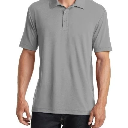 Port Authority K568 Cotton Touch Performance Polo Frost Grey - Large (1)