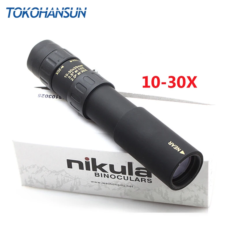 HD Original 10-30x25 Zoom Phone Telescope Mobile Lens Monocular high quality Telescope Hunting Optical Prism Scope With tripod