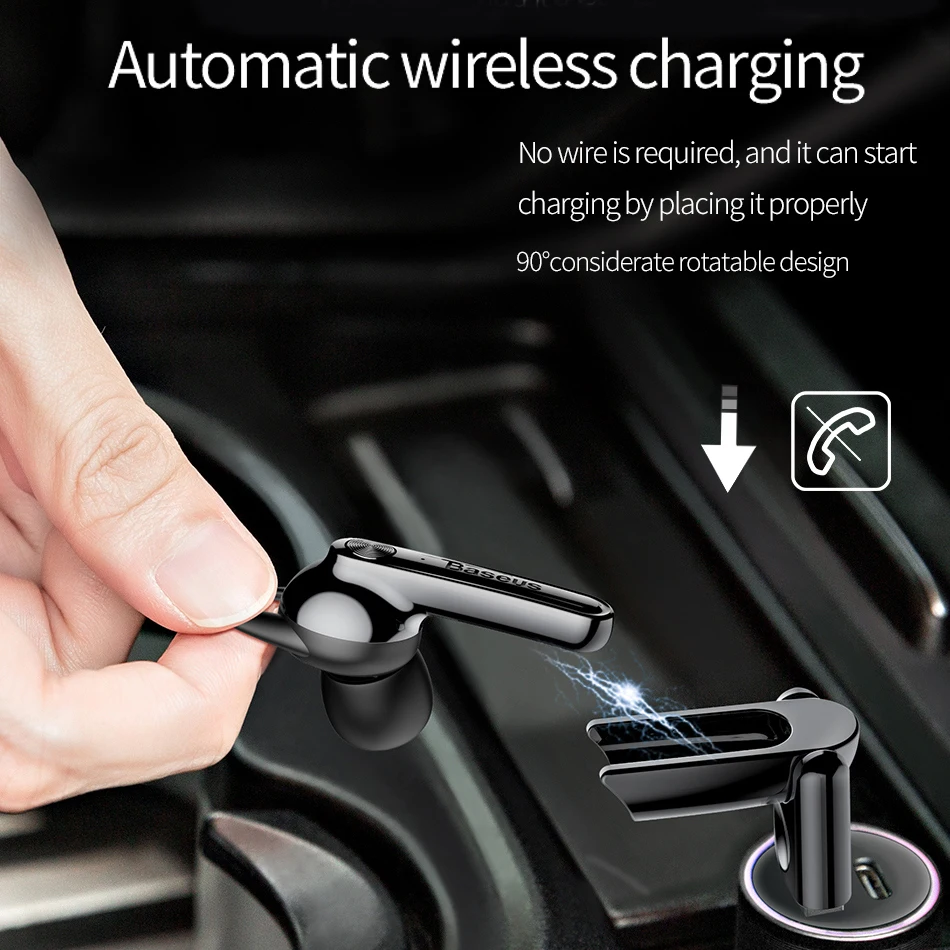 Цена Baseus TWS Bluetooth наушники, беспроводная гарнитура, Магнитная Зарядка, стерео наушники, Handsfree Mini, настоящие беспроводные наушники для телефона