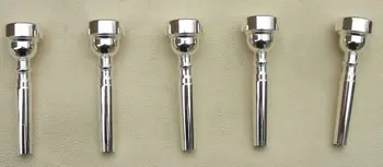 

5 pcs trumpet mouthpiece: 7C silver plated