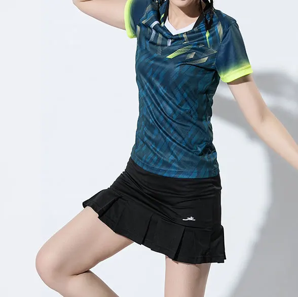 Высокая Талия плиссированная теннисная юбка Для женщин сарафаны для девочек бадминтон, бег юбка женские теннисные Спортивные юбки с трусиками спортивные юбки