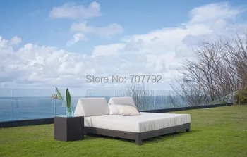 

Outdoor Daybed with Canopy features a unique and elegant design