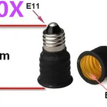 Партиями по 6/лот E11-E14 адаптер E11 для E14 переходник для цоколя светодиодный свет держатель конвертер дропшиппинг