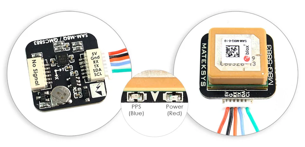 New Matek Systems M8Q-5883 72 Channel Ublox SAM-M8Q GPS & QMC5883L With Compass Module For RC FPV Racing Drone