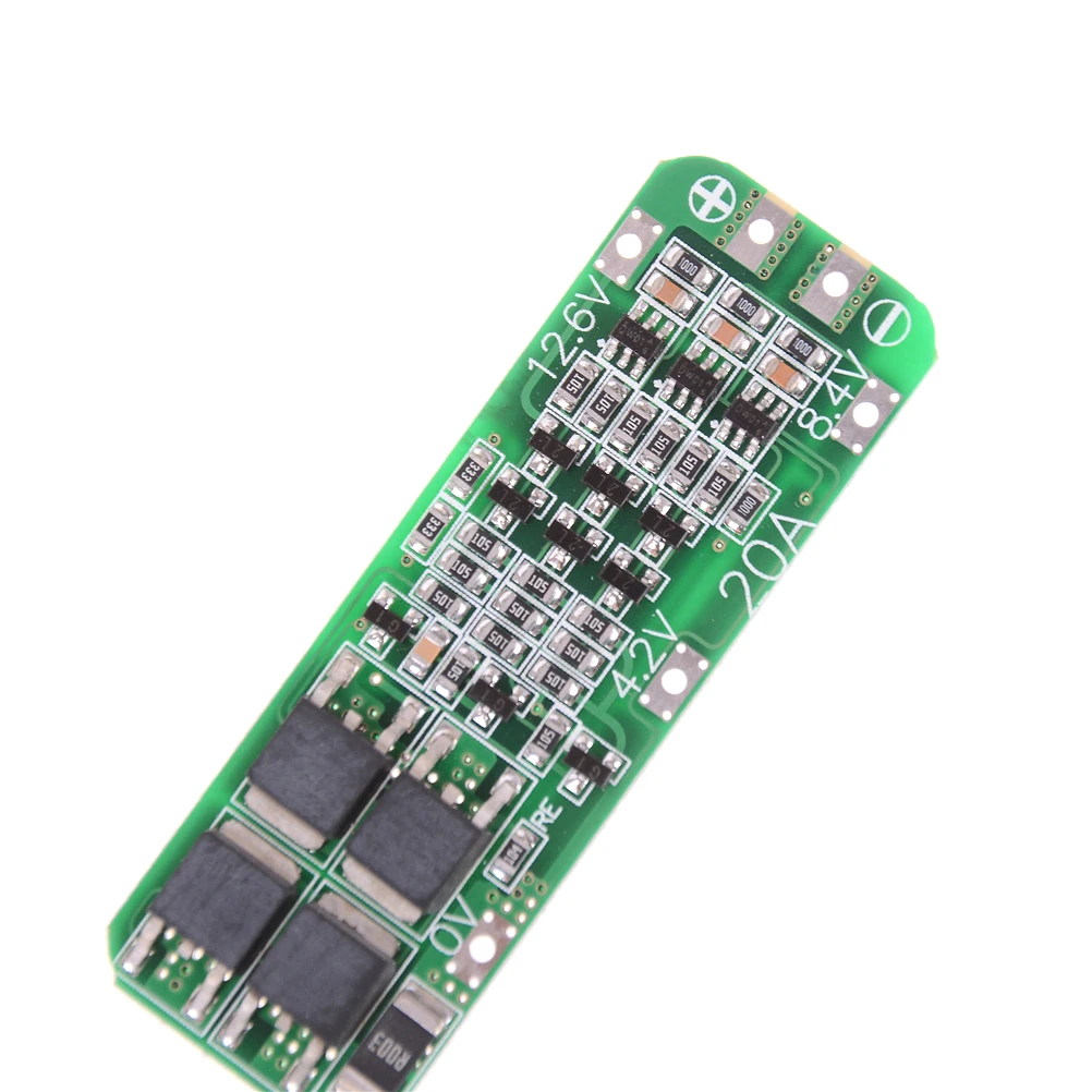 1PC HELTC 3 String 12.6V 20A 18650 Lithium Battery Protection Board 59*20*3.4mm PCB Protection Board Electronic Module