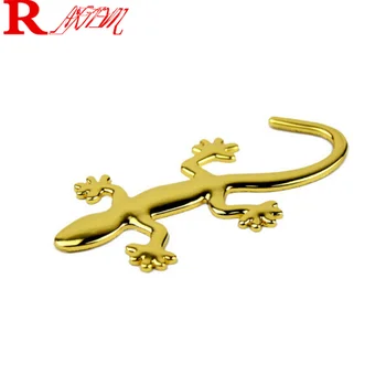 

car styling 3D Metal Gecko Lizard Stickers For TOYOTA RAV4 C-HR COROLLA CROWN REIZ PRIUS COROLLA VIOS LAND CRUISER PRADO Yaris