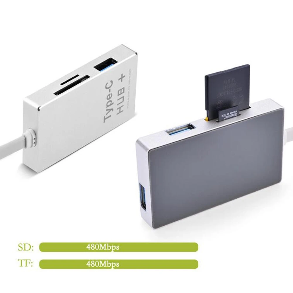 10 개당 6 포트 USB 3.1 c형-4K HDMI 어댑터 + SD/마이크로 SD 카드 리더 + 맥북용 USB 3.0 c형 충전 허브 어댑터