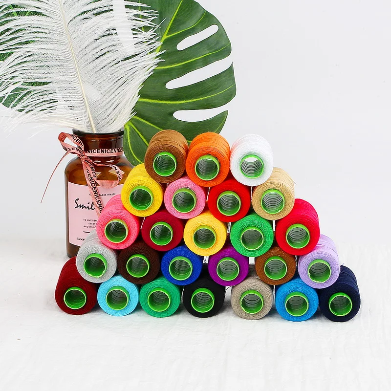 24 цвета 300 м ручная вышивка мини-Катушка промышленная швейная нить машинная линия ремесло патч рулевое колесо швейные принадлежности