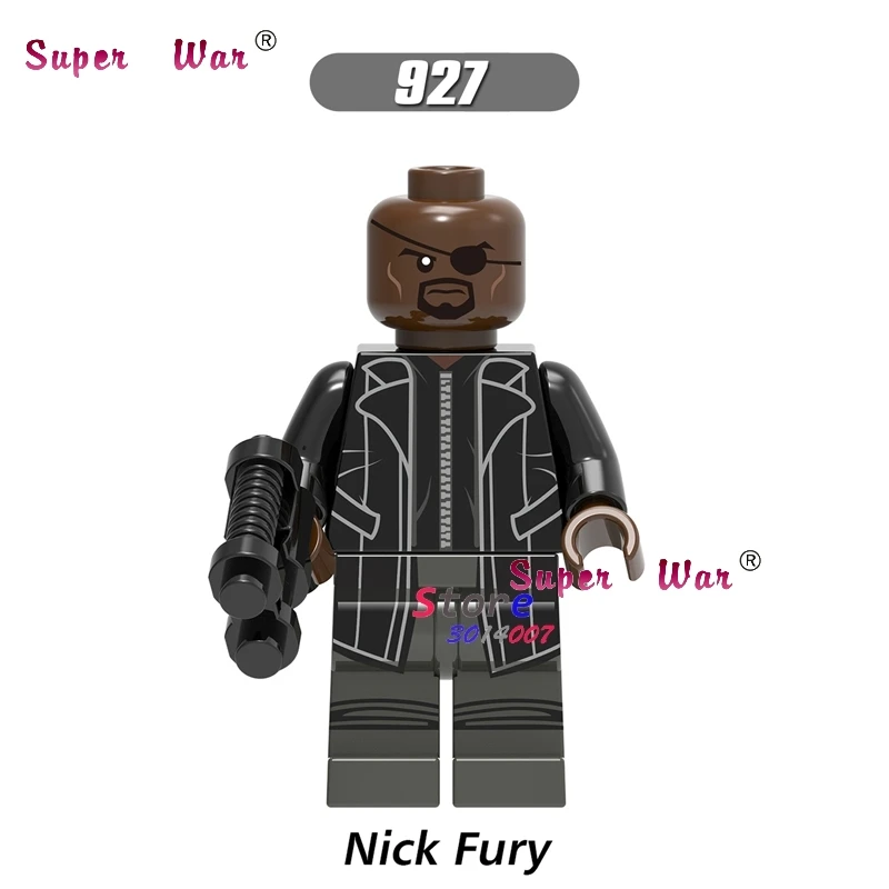 

1PCS model building blocks action figures starwars superheroes Nick Fury learn Mini Doll party hobby diy toys for children gift