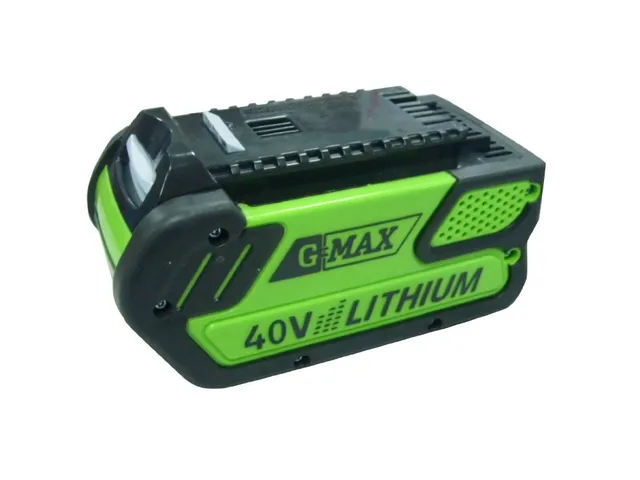 greenworks 29472 g max 4 ah li ion 40v 4amp g max battery in power green works gmax
