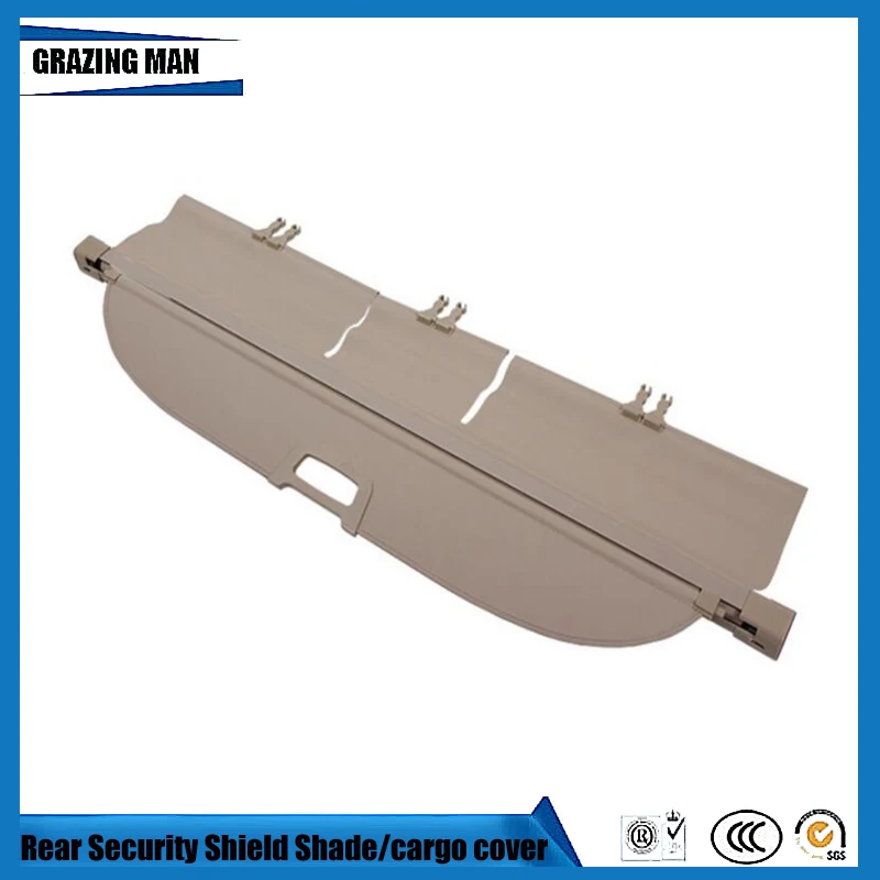 Tonneau cover Car Rear Trunk Security Shield Shade black Beige color