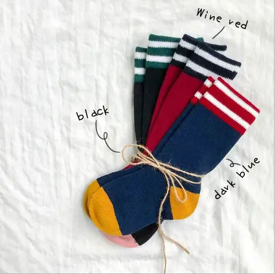 Tukla Babe/новые детские носки для детей 1-12 лет, осенне-зимние цветные полосатые детские спортивные носки без пятки для мальчиков и девочек - Цвет: 13
