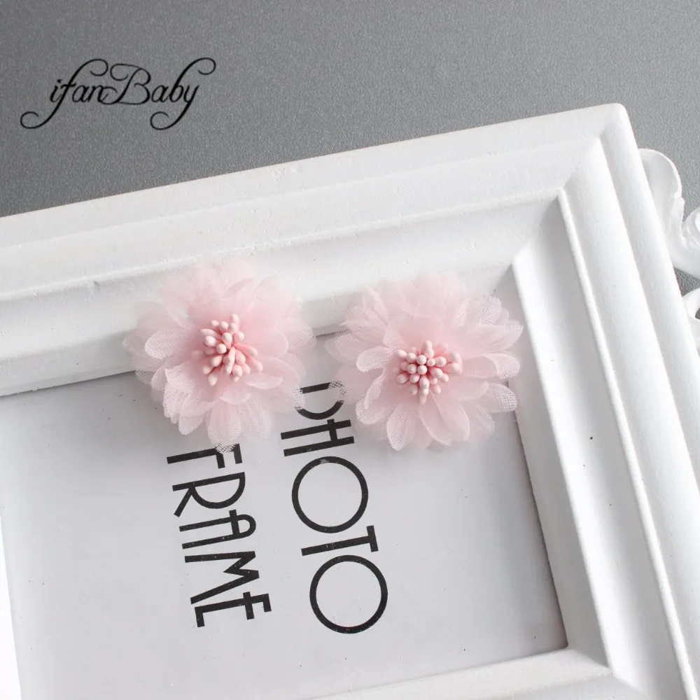 Chic Organza fabric flower 1