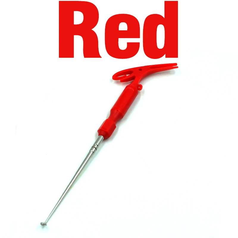 MNFT Ручка Форма Крюк для удаления быстрый инструмент связывания узлов 3 в 1 Рыбалка многопетля УЗЕЛ Tyer инструменты для ловли нахлыстом рыболовные снасти - Цвет: Red 1Pcs