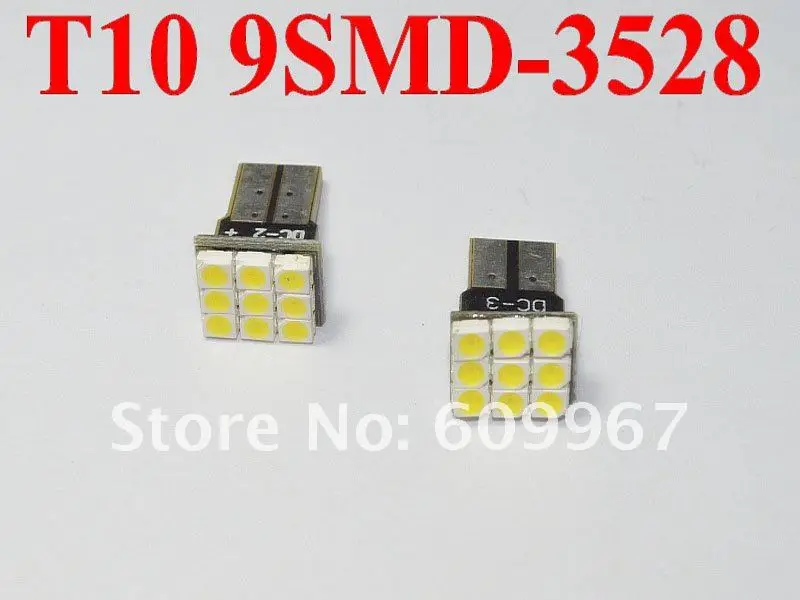 T10 9smd светодиодный CANBUS 1210 3528 Автомобильный светодиодный SMD лампы Авто Подсветка салона интерьер габаритный фонарь внешнее освещение