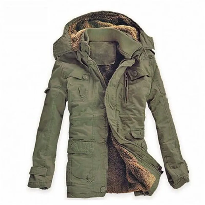 

2018 New Fashion Winter Jacket Men Brands Breathable Warm Coat Parkas Thickening Casual Cotton-Padded Jacket free shipping hot