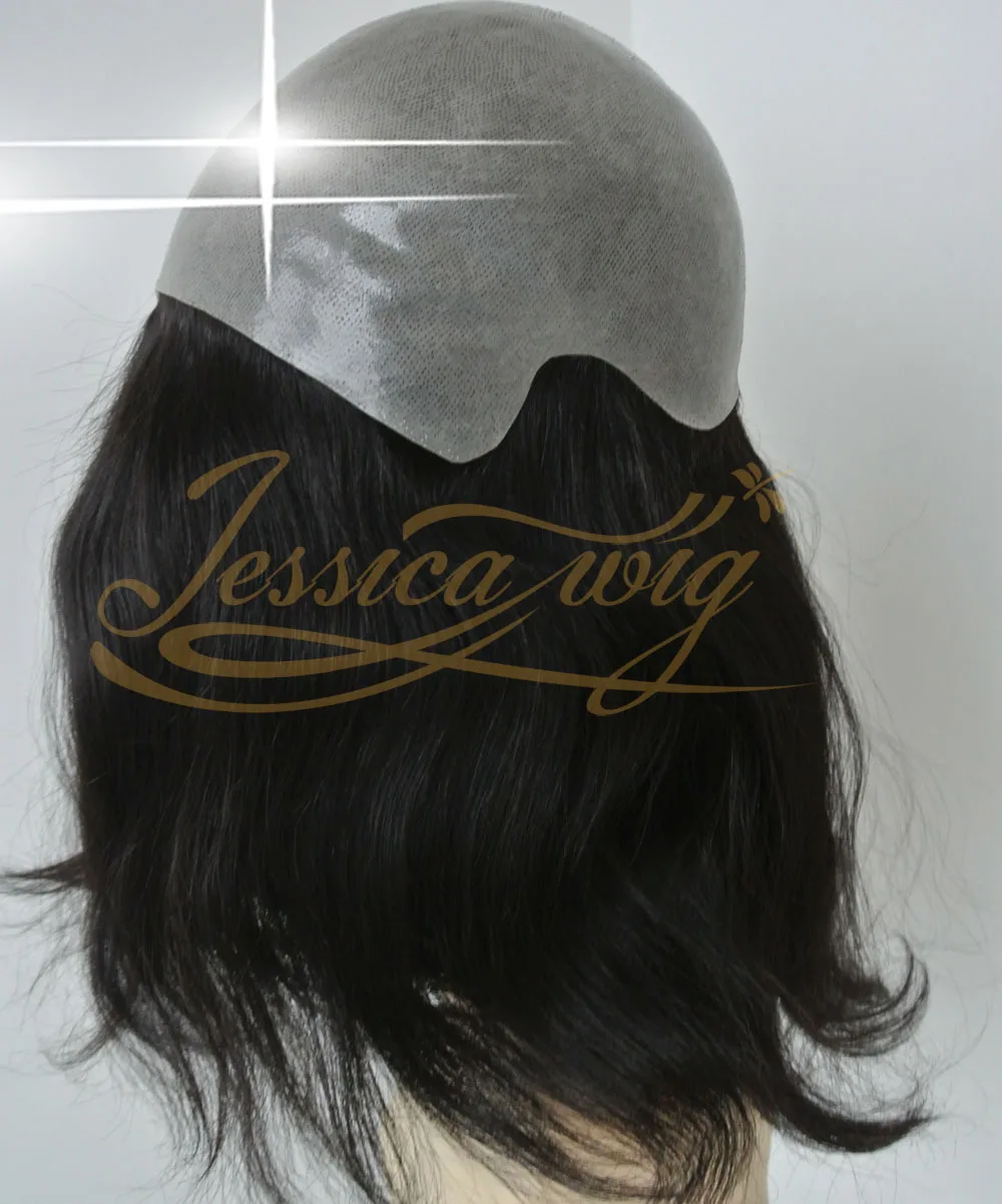 Customized Silicone Women Big Toupee, Lady Full Cap Wigs/ V loops in