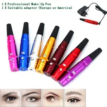 1 Набор, 5 цветов, тату, Перманентный макияж, ручка, машина для бровей, макияжа бровей, губ, тату, машинка, ручка, пистолет, горячая распродажа