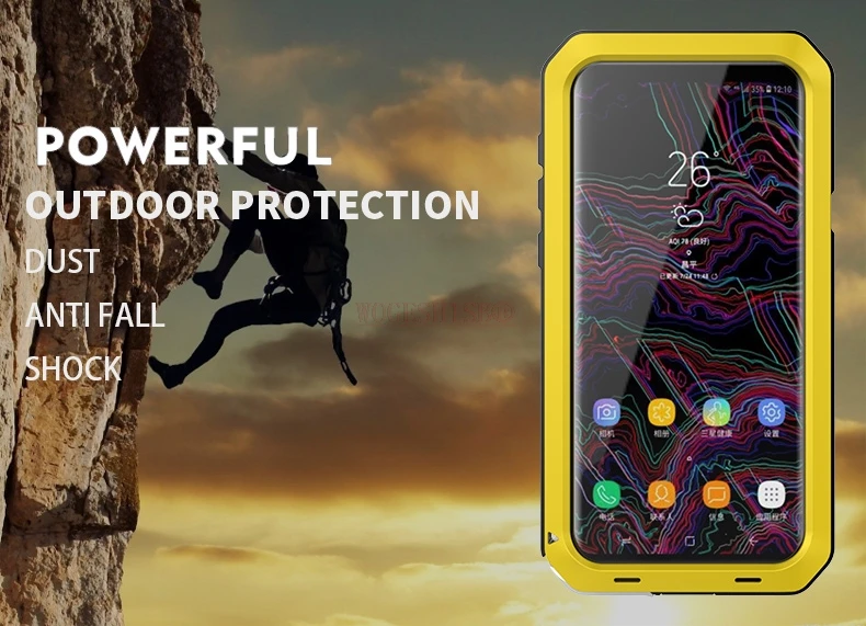 Сверхмощный защитный Защитный металлический алюминиевый чехол для samsung Galaxy S9 S8 Plus S7 S6 Edge S5 Note 3 4 5 8 9 противоударный чехол