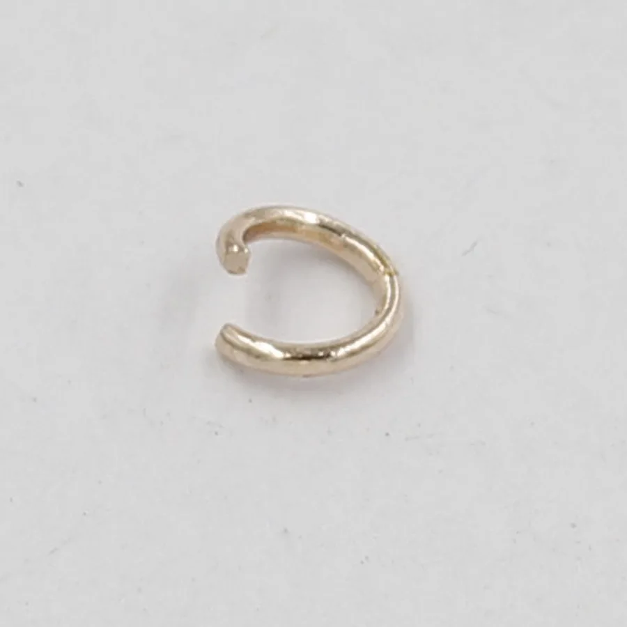 5mm 6mm Golden Rose Gold Stainless Steel Single Lap Jump Ring Connectors For Jewelry Making Diy Hand Made Hook Pendant Jewelry Findings