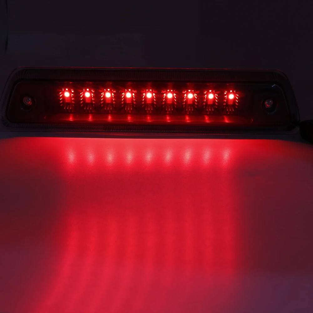 1PC Smoke Truck Trailer Rear Light High Third Brake Lights 3rd Stop Light for Ford F150 2009 2010 2011 2012 2013 2014 LED Light (38)