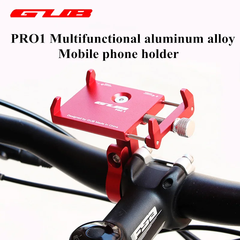 cheap GUB PRO1 Bicycle Mobile Phone Holder Aluminium Alloy For 3.5 6.2inch Smartphone GPS MTB Bike Motorcycle Stand Handlebar Holder