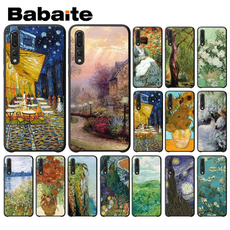 

Babaite Vintage Van Gogh Art Painting TPU Black Phone Case for Huawei P9 P10 Plus Mate9 10 Mate10 Lite P20 Pro Honor10 View10