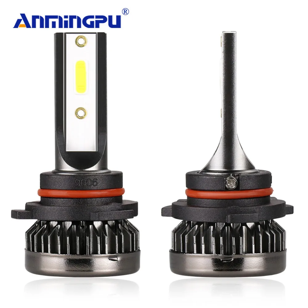 

ANMINGPU 2x Fanless 8000LM Led 9005/HB3 Headlight Bulb 9006/HB4 LED H7 H1 H8 H9 H11 LED Auto Fog Light Bulb Headlamp 6000K