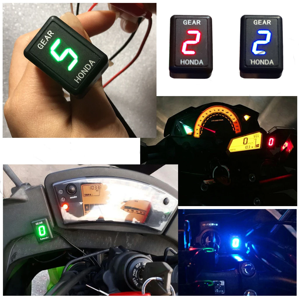 

For Honda CB500X VFR 800 CB1000R CB400SF CBR650F CB650F Motorcycle 1-6 Level Ecu Plug Mount Speed Gear Display Indicator