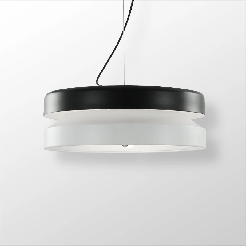

Vemma Nordic modern minimalist black and white LED lamp act the role ofing out personality restaurant bedroom study