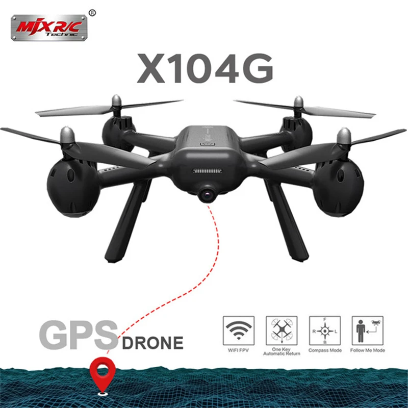 Новинка 2019 MJX X104G с 5G WIFI FPV HD камерой RC Квадрокоптер полый двигатель чашкой GPS Дрон VS