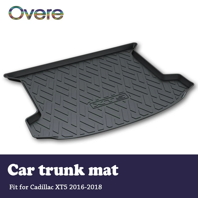 

Overe 1Set Car Cargo rear trunk mat For Cadillac XT5 2016 2017 2018 Car-styling Boot Liner Waterproof Anti-slip mat Accessories