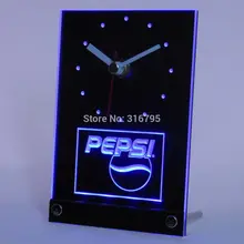 Tnc0095 Пепси для безалкогольных напитков 3D Светодиодный Настольные часы